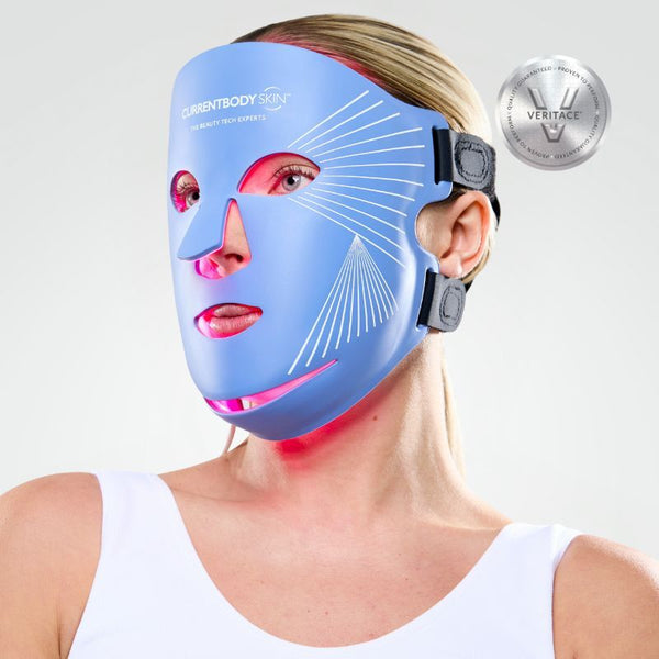 Maschera a luce LED blu CurrentBody Skin