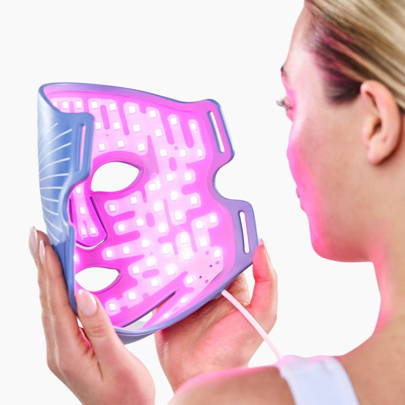 Maschera a luce LED blu CurrentBody Skin