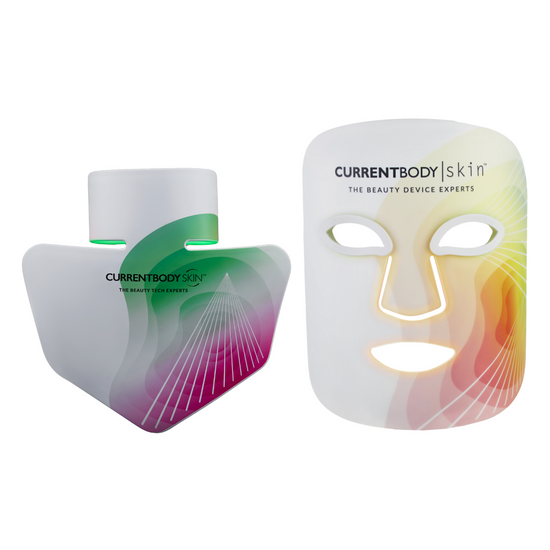 Kit Maschera viso 4-in-1 e Maschera illuminante per collo e decolleté CurrentBody Skin