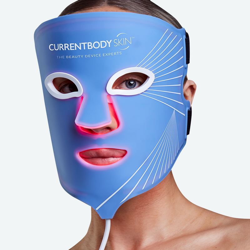 Maschera a luce LED blu CurrentBody Skin
