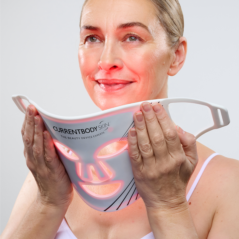 Maschera LED viso a luce rossa CurrentBody Skin
