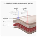 Maschera a luce LED blu CurrentBody Skin