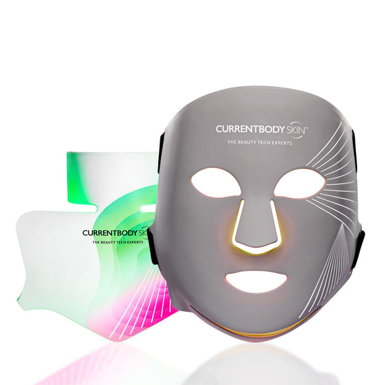 Maschera LED viso a luci multiple e Maschera illuminante per collo e decolleté a luce LED CurrentBody Skin