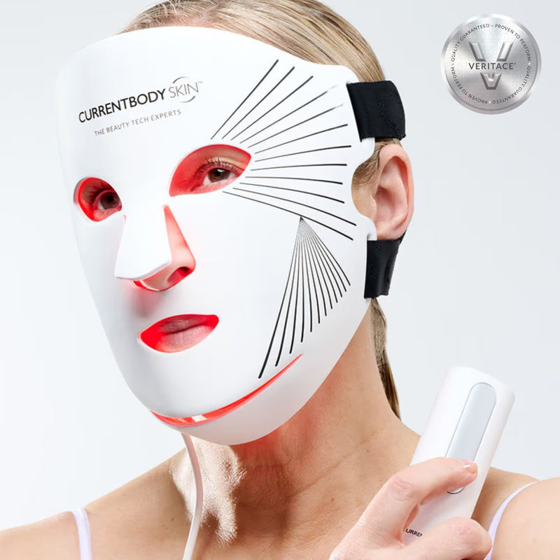 Maschera LED viso a luce rossa CurrentBody Skin