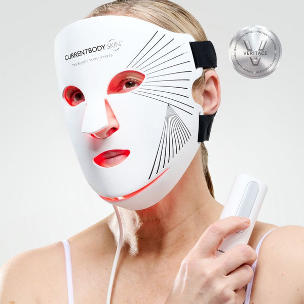 Maschera LED viso a luce rossa CurrentBody Skin