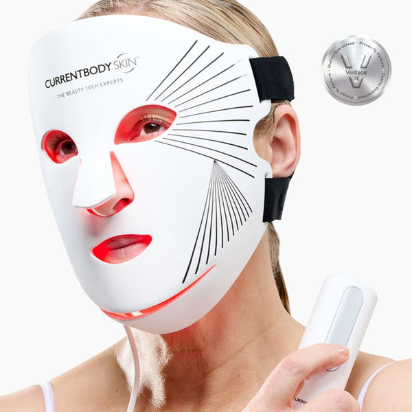 Maschera LED viso a luce rossa CurrentBody Skin