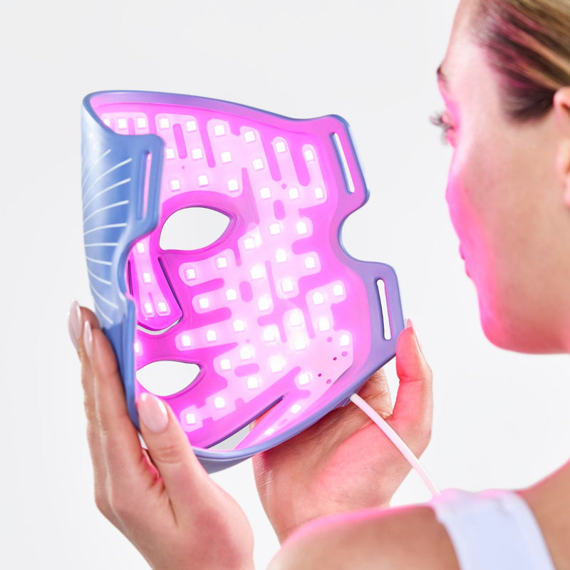 Maschera a luce LED blu CurrentBody Skin