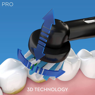 Spazzolino elettrico Oral-B Pro 2 2500 CrossAction nero + custodia da viaggio