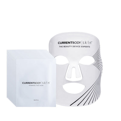 Maschera LED CurrentBody Skin LED + Confezione da 10 Maschera Viso Idrogel