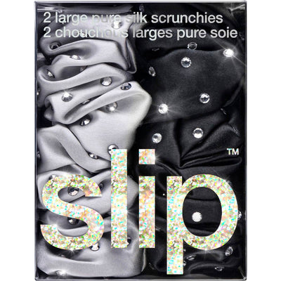 slip® Crystal Large Scrunchie Set - Moonlight
