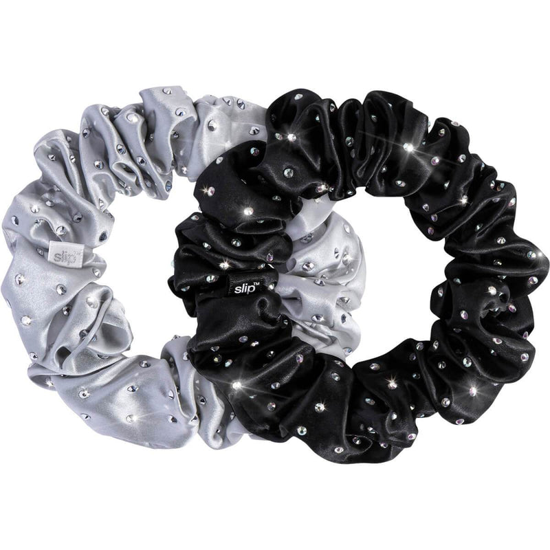 slip® Crystal Large Scrunchie Set - Moonlight