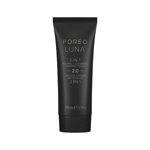 Micro-schiuma in Crema 2 in 1 per la rasatura e la detersione 2.0 FOREO LUNA (100ml)
