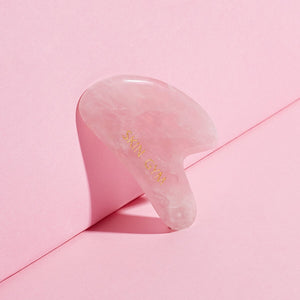 Skin Gym Rose Quartz Sculpty Heart Gua Sha