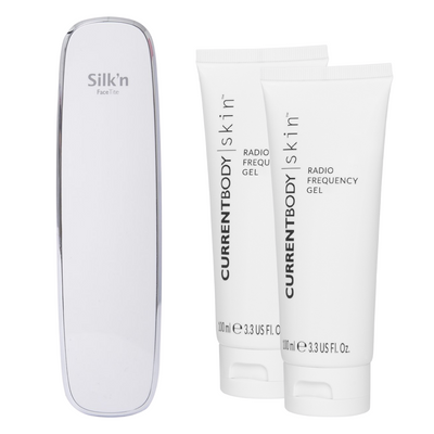 Silk'n FaceTite Device + Two CurrentBody Skin Radio Frequency Gels