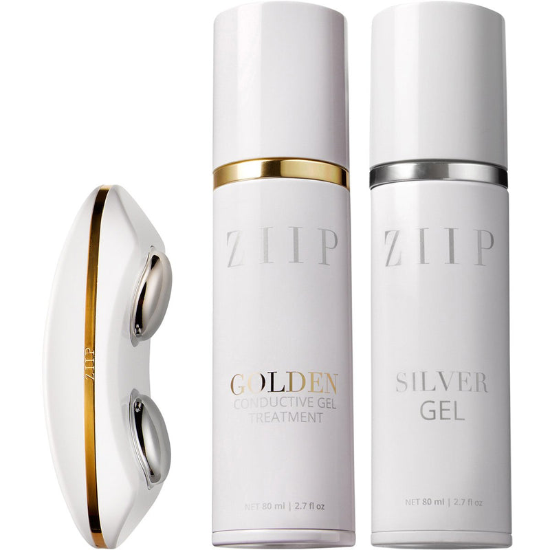 Dispositivo ZIIP Beauty Nano Current per la cura della pelle & gel Silver