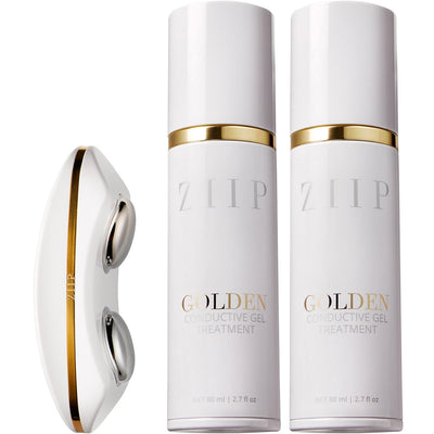 Dispositivo ZIIP Beauty Nano Current per la cura della pelle & gel Golden